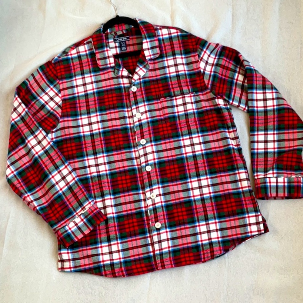 🆕 New Lands End Men’s LT Flannel Pajama Top